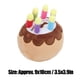 thumbnail image 2 of 1 Uds. Pastel de cumpleaños para perro, juguete de felpa, vela, pastel de cumpleaños, juguete masticable con chirriador para perros, 2 of 8
