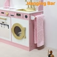 thumbnail image 5 of AILEEKISS Wood Kids Play Kitchen, Pretend Kitchen Playset for Children Age 3 Years up, Pink, 5 of 15