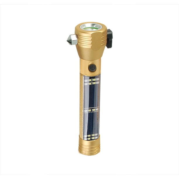 Linterna Solar Led Multifuncional, Recargable Por Usb, Martillo De Seguridad Para Escape De Emergencia, Luz De Advertencia Para Exteriores, Linterna sonducket HA024977-02