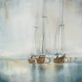 thumbnail image 2 of Novak, Rick 12x12 Gold Ornate Wood Framed with Double Matting Museum Art Print Titled - Blue Sailing I, 2 of 4