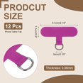 thumbnail image 2 of 12pcs Phone Tether Tab, Universal Phone Lanyard Patch T Shape Cell Phones Strap Replacement Part for Most Smartphone Cases, Rose Red, 2 of 6
