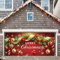 thumbnail image 4 of Hometravel Christmas Garage Door Decor, Merry Christmas Printed Hanging Cloth, Festive Outdoor Garage Banner for Seasonal Display and Holiday Atmosphere, 4 of 6