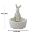 thumbnail image 2 of Vela de cerámica Cerámica Vela de luz de té linda para decoración del hogar (pareja de gatos), 2 of 6