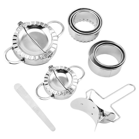 

10Pcs Stainless Steel Dumpling Molds Jiaozi Maker Device Dumplings Tool Ravioli Maker Mold for Dumplings Sculpt