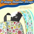 thumbnail image 5 of Pioneer Flower Floral Print Pattern 17" School Backpacks for Teens,Waterproof Oxford Fabric,S-Shape Padded Straps for School,Travel,Hiking,Camping, 5 of 5