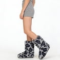 thumbnail image 5 of Women's Leopard Faux Fur Mid Calf Boots - Warm Plush Winter Boots Non-Slip Casual Snow Boots, 5 of 6