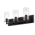 thumbnail image 5 of allen + roth Yuma 24-Inches 3 -Light Matte Black Transitional Vanity light bar, 5 of 5