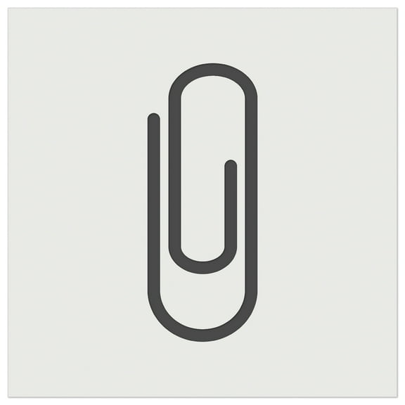 Paper Clip Symbol DIY Cookie Wall Craft Stencil - 5.5 Inch