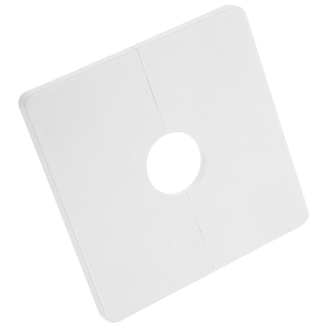 Tapa de bloqueo de tuberías, brida de ducha, tapa de orificio para tuberías, grifo de agua de PVC, aire acondicionado, decorativa, color blanco