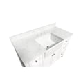thumbnail image 3 of Yorkshire 48" Farmhouse Bathroom Vanity with White Cabinet and Engineered Marble Top, 3 of 6