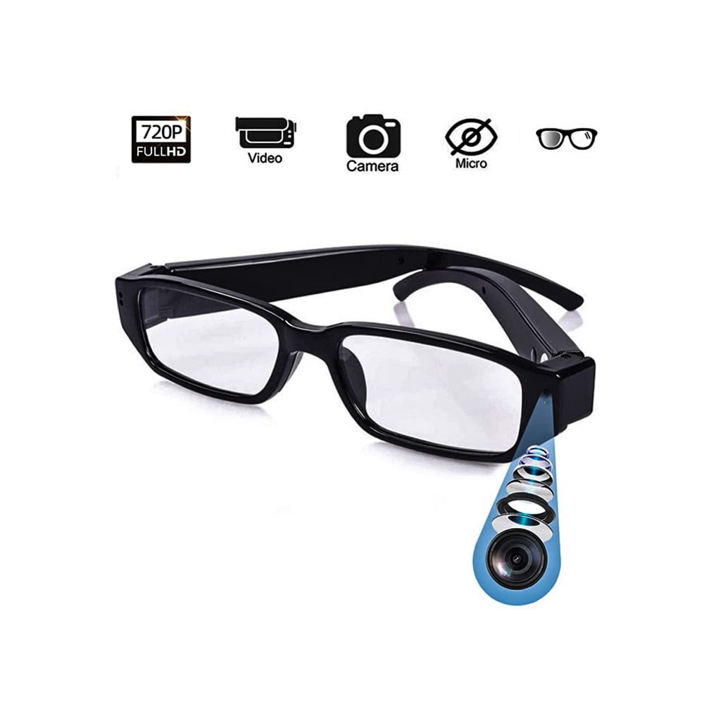 Camera Glasses 720P HD Mini Video Glasses Portable Wearable Camera Eye