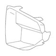 thumbnail image 1 of 51118092501 Left Front Bumper Grille Base Trim Cover for X6 G06 2019-2022 Side Outer Grill Frame 51 jn, 1 of 1