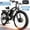 Black-White, variant on 5000W Peak Dual Motor Ebike, 60V 25AH AWD Electric Bicycle, 21-Speeds 45MPH 26" Fat Tire Mountain Snow E Dirt Bike for Adults
