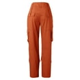 thumbnail image 3 of Vedolay Women&nbsp;Pants&nbsp;Dressy&nbsp;Casual Women's high Waist Leisure Casual Pants for Woman Bohemian Beach Pants,Orange S, 3 of 4