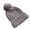Grey, variant on MKHSQHDG Birthday Hats for Kids Baby Winter Warm Hat Solid Knitted Pompom Hat Toddler Kids Boys Girls Crochet Hat Beaniess Cap Toddler Hats 18-24 Months Girl One Size