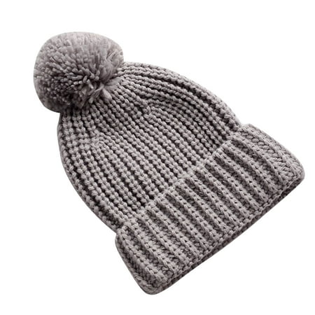 

Baby Winter Warm Hat Solid Knitted Pompom Hat Toddler Kids Boys Girls Crochet Hat Beaniess Cap Baby Boy Girl Hats Caps