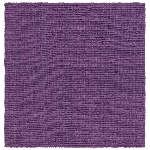 SAFAVIEH Natural Fiber Levi Braided Area Rug, Purple, 6' x 6' Square