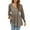 Coffee, variant on Chbgutlmr Womens Tops V Neck Smocked Ruffle Long Sleeve Shirts Fall Slim Casual Solid Color Tunic Blouses