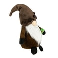 thumbnail image 4 of Northlight 14.5" Brown Coffee Bean Gnome with Coffee Cup, 4 of 5