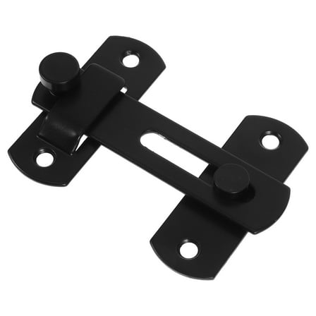 Barn Door Lock Latch Heavy Duty Carbon Steel Black Classic Design for Door Security