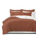 thumbnail image 1 of Eclipse Linen Terra Cotta Duvet Cover Set Super King, 1 of 8