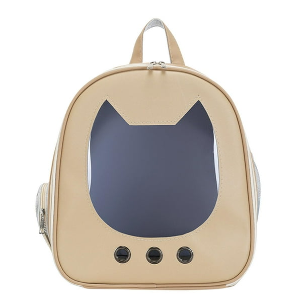 Mochila porta gatos ventilada grande homologada para aerolíneas, ideal para caminar y hacer senderismo, color caqui