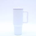 thumbnail image 2 of 40 oz. Stainless Steel Modern Tumbler with Handle  Straw - White, 2 of 4