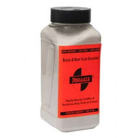Absorbent Granules - SMELLEZE Blood & Body Fluid Clean Up Super Absorbent, Solidifier & Deodorizer: 2 lb. Granules