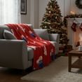 thumbnail image 6 of Christmas Velvet Plush Blanket - Soft Warm Cozy Holiday Printed Throw/Blanket - 51.2x60 inch, 6 of 7