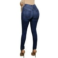 thumbnail image 3 of Vedolay Women Pants Patch Ripped High Rise Distressed Jeans Hole Denim Pants Dark Blue,M, 3 of 4