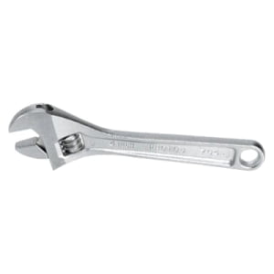 PROTO 708 8-Inch Satin Chrome Adjustable Wrench, 1 1/8-Inch Opening