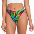 thumbnail image 1 of Fotbe Multicolored Beautiful Flower Tanga Sin Costuras para Mujer con Estampado – Panties Invisibles, Transpirables y Cómodos para Uso Diario-XX-Large, 1 of 6