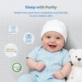 thumbnail image 5 of BaybyNest Crib Mattress 52"x27.5"x6" with Tencel-Lyocell Cover - Dual-Sided Comfort, Breathable Gel Memory Foam Inner & Washable Cover, Fits Standard Cribs (Blue & White)​, 5 of 6