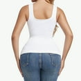 thumbnail image 7 of BYHONG Tank Tops For Women Shapewear Square Neck Camisole Tops White_001 XXXL, 7 of 7