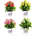 thumbnail image 4 of 1Pc Artificial Chrysanthemum Flower Miniascape Wedding Party Home Bonsai Decor, 4 of 8