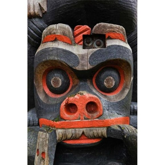 Posterazzi PDDCN02WBI0342 First Nation Totem Pole Thunderbird Park Victoria Vancouver British Columbia Canada Print by Walter Bibikow Danita