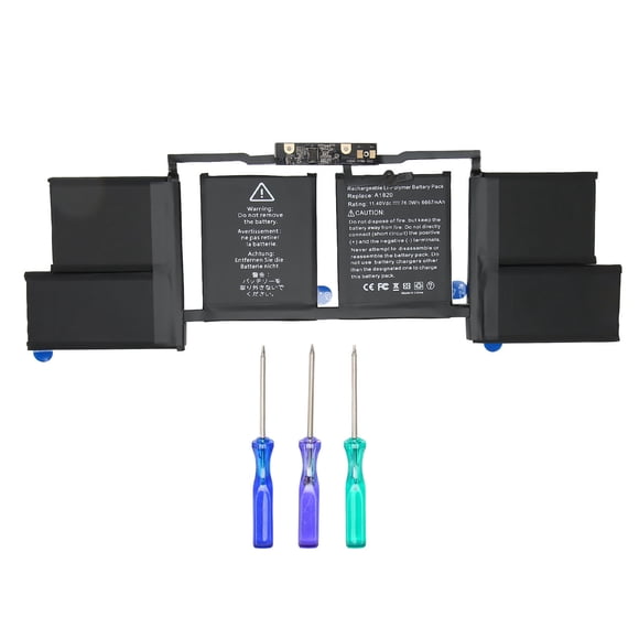 Laptop Battery Replacement, 6667mAh Battery Replacement High Stability  For A1707 Laptop