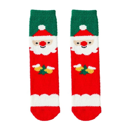 

Children Christmas Stockings Cartoon Doll Stockings Non Floor Stockings Solid Color Medium Tube Stockings Toddlers Boys Clothes Shoes for Toddler Girls Baby Knit Socks Boys Socks 6 Years Old Baby