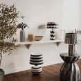 thumbnail image 5 of Tropea Black Waves Papier Mache Table Lamp, 5 of 5