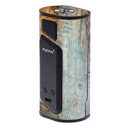 Rust Steel Door - Skin Decal For Sigelei Fuchai Duo-3 175W Tc Vape / Rusted Steel Metal Plate Grey