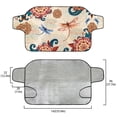thumbnail image 5 of Xoenoiee Boho Mandala Dragonfly Print Car Windshield Snow Ice Cover, Waterproof Car Sun Shade Vehicle Windproof Protect Cover, Winter Frost Auto Exterior Accessories for SUV Sedan Truck, 5 of 7