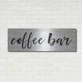 thumbnail image 3 of Luxe Metal Art 'Coffee Bar on White' by lettered & lined, Metal Wall Art, 48"x16", 3 of 9