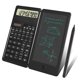 thumbnail image 1 of Calculadoras científicas, calculadora de escritorio con pantalla LCD de 12 dígitos y bloc de notas, energía solar y batería, color negro, 1 of 5