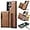 Tan, variant on for Samsung Galaxy S23 Phone Protective Case, Magnetic Detachable Card Holder, Wireless Charging Back Cover, Soft Lining Outer Shell Compatible with Magsafe, Coin Purse with Stand Brown