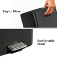 thumbnail image 4 of mVm 10.6 Gal Kitchen Trash Can, Step Trash Can with Lid, Smooth Edge Garbage Bin for Home Office (Black), 4 of 6