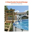 thumbnail image 2 of VEVOR 4-Step White Pool Ladder of Double Handrails Supports 400 lb for 48-54 In Pools, 2 of 9