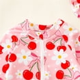 thumbnail image 6 of LRen Baby Girl Swimsuit One-Piece Long Sleeve Rash Guard Swimzip Toddler Bathing Suit Swimwear UPF 50+ Sun Protection for 9-12 Months, 6 of 8