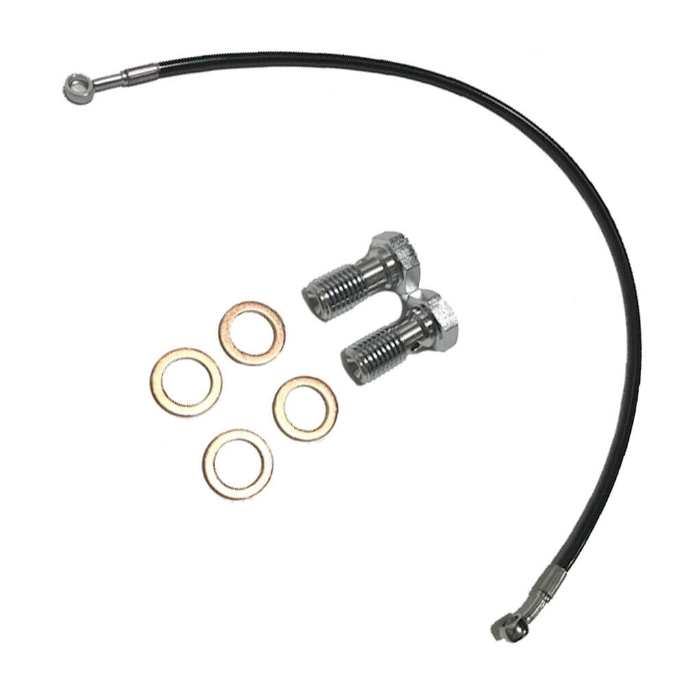 New Black Steel Racing Rear ATV Brake Line 2" For 19902006 Yamaha