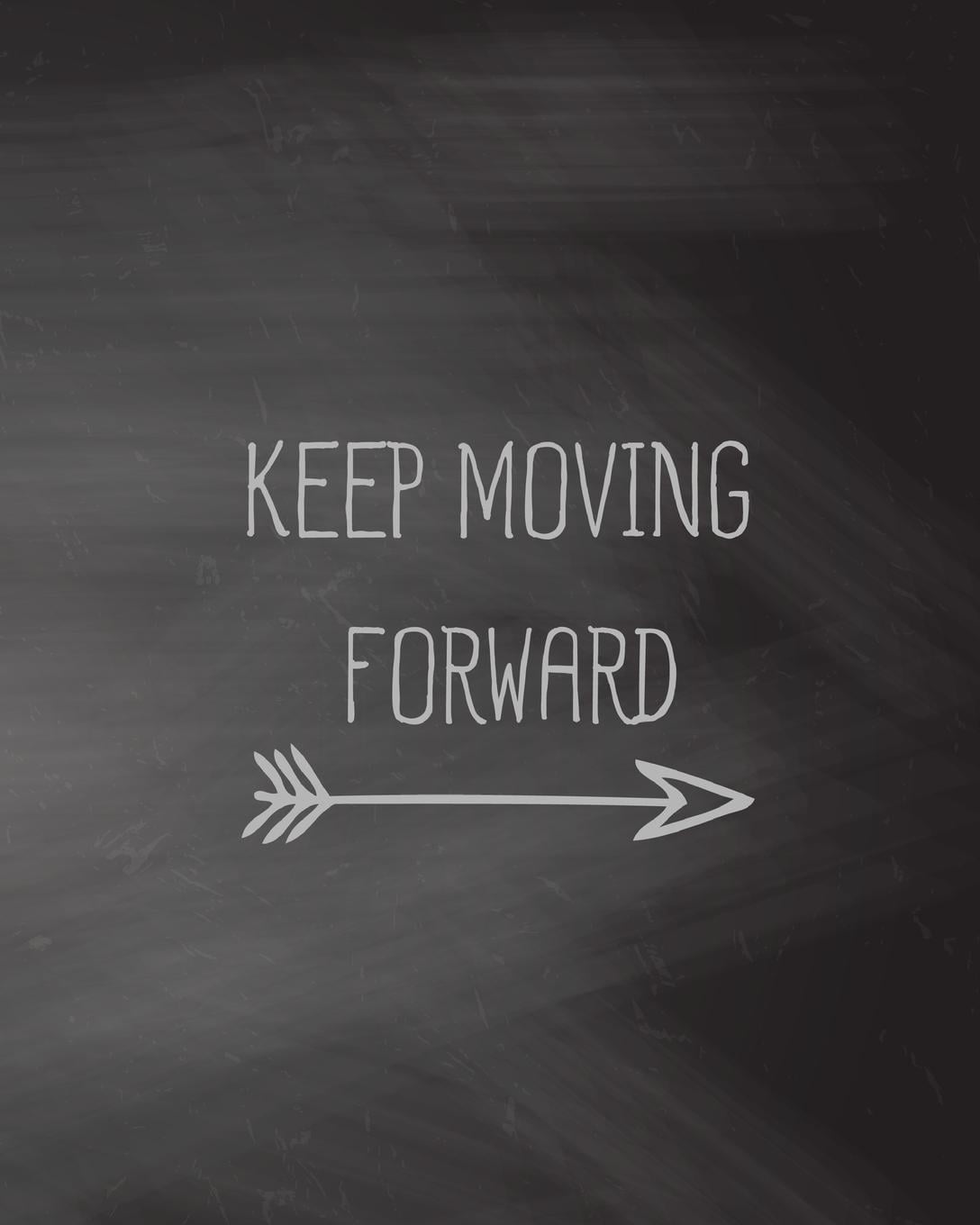 keep moving forward chalkboard dot grid journal blank notebook no notebook with lined and graph paper