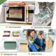 thumbnail image 3 of Lunch Box with Bag - 3-Tier Lunch Box with Cutlery Set, 4-in-1 Lunch Box with Cooler Bag for Students Adults Office Microwave Dishwasher Safe, 3 of 5